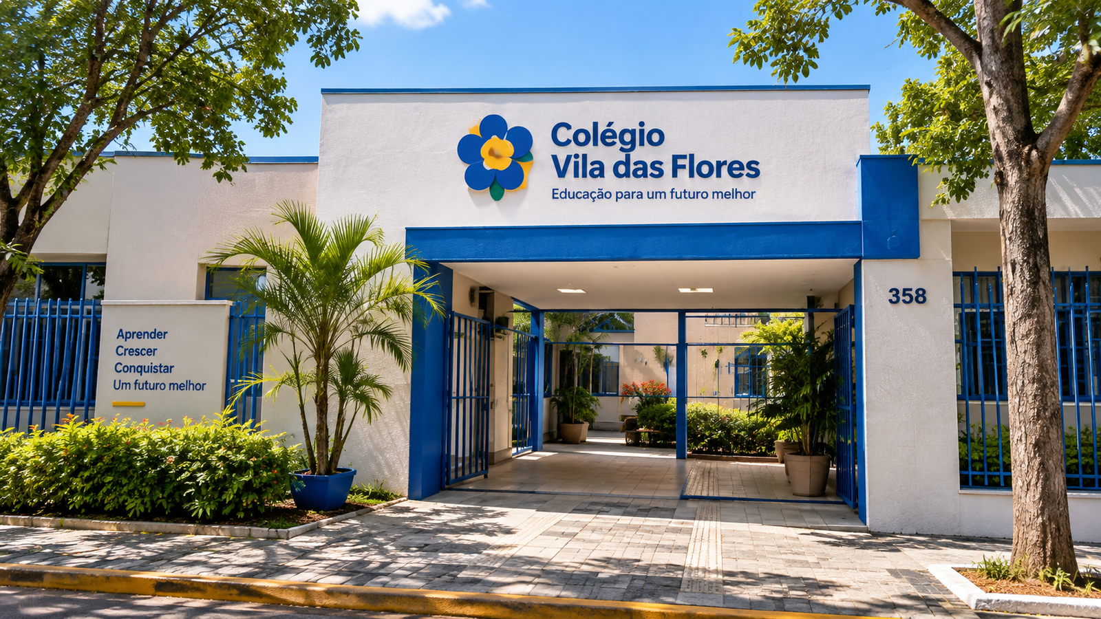 Fachada do Colégio Vila das Flores